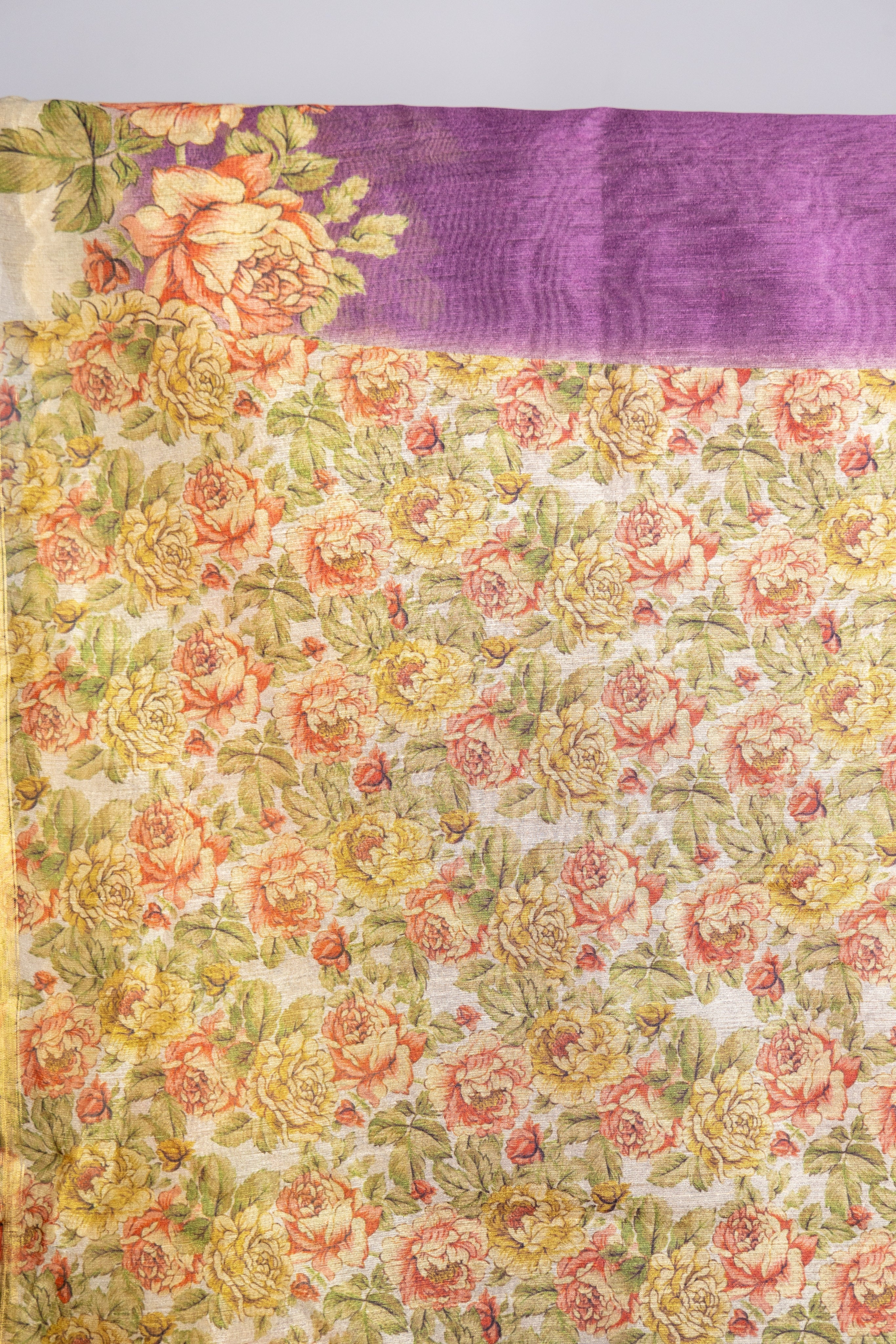 Light Purple Butter Silk Saree