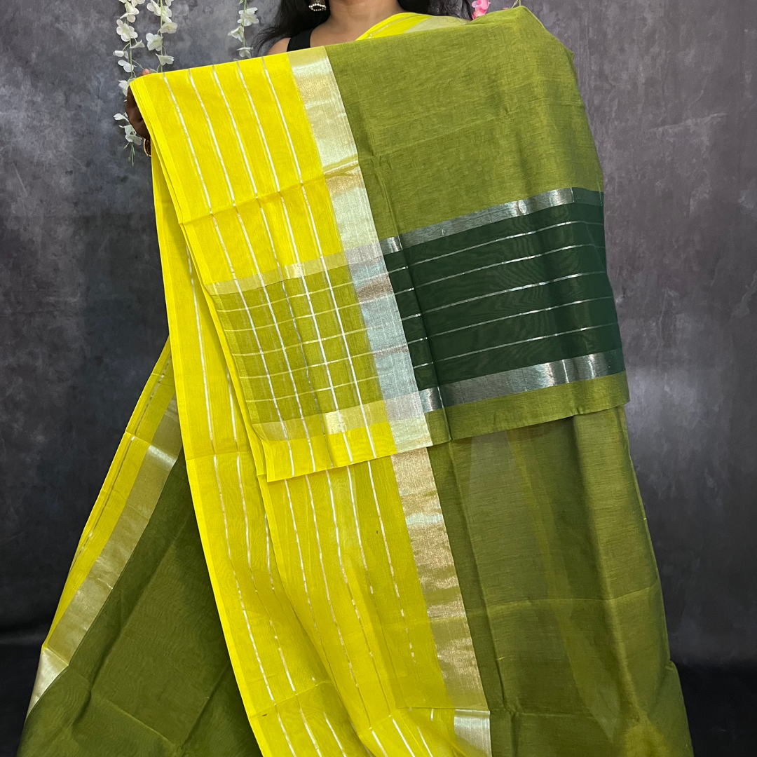 Green Venkatagiri Cotton Saree