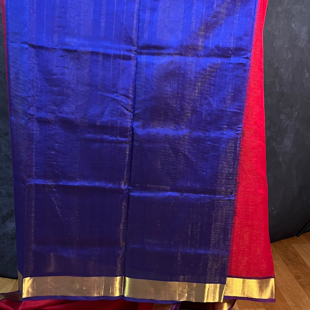 Red Vairaoosi Silk Cotton Saree