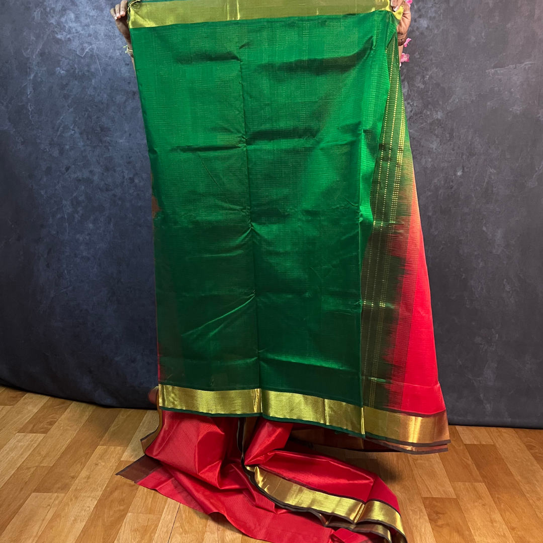 Red Silk Cotton Saree