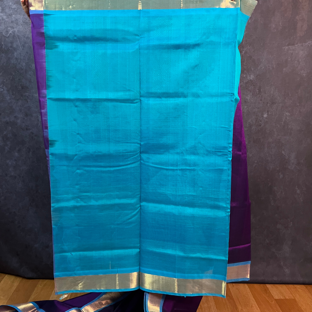 Deep Purple Silk Cotton Saree