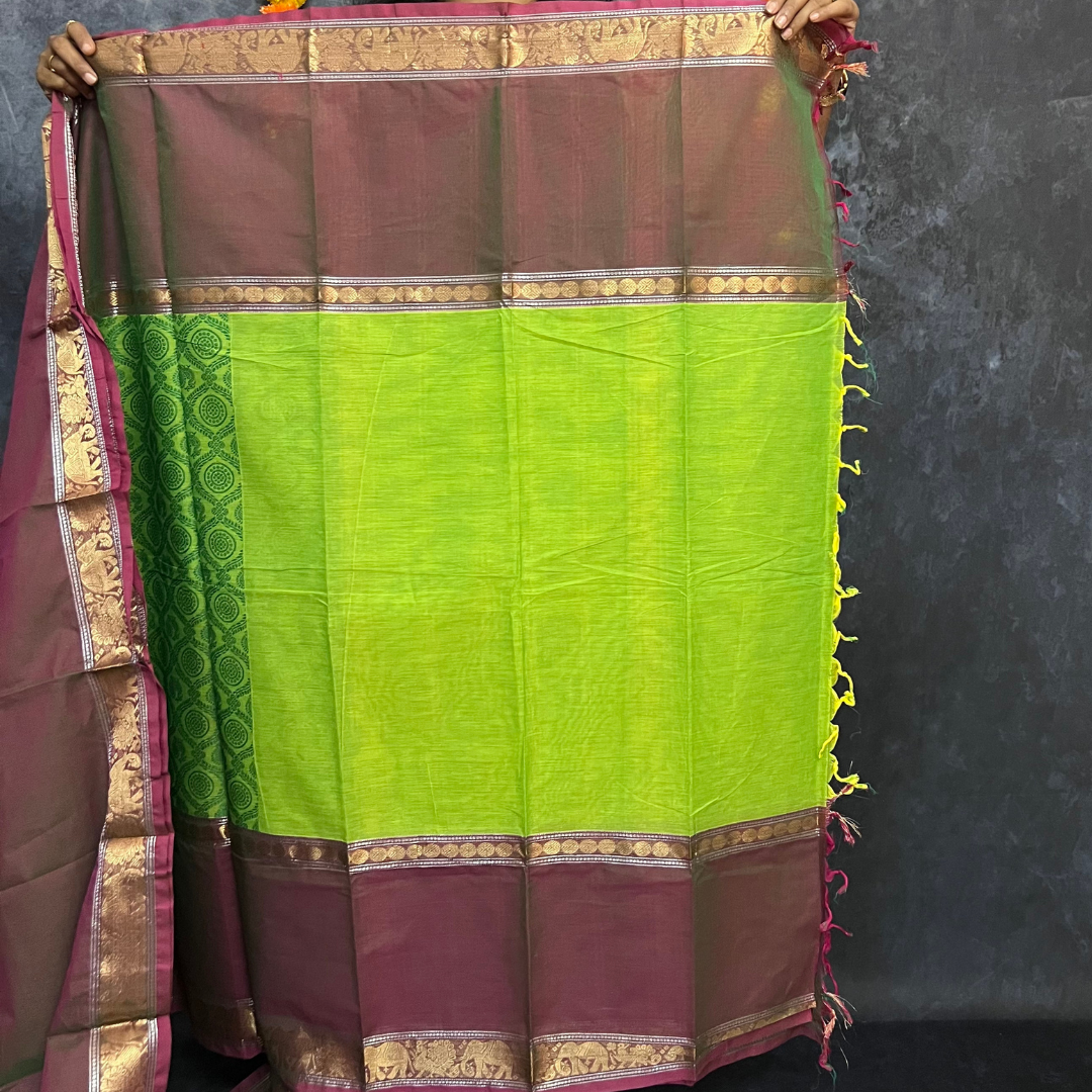 Green Vanasingaram Saree