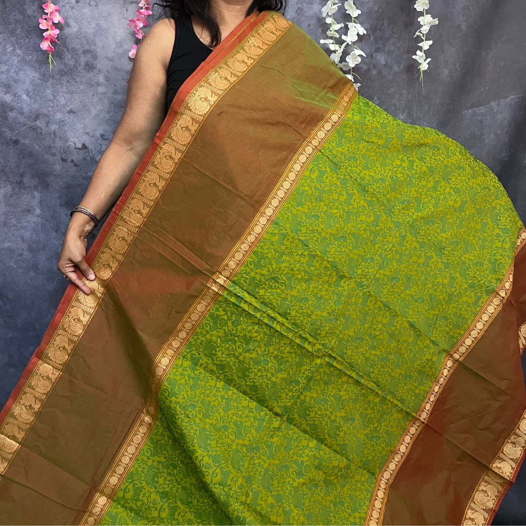 Green Vanasingaram Saree