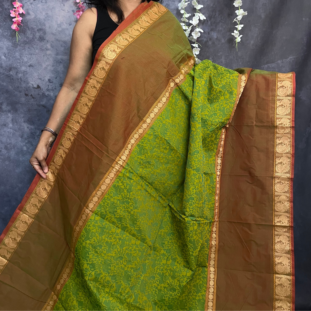 Green Vanasingaram Saree