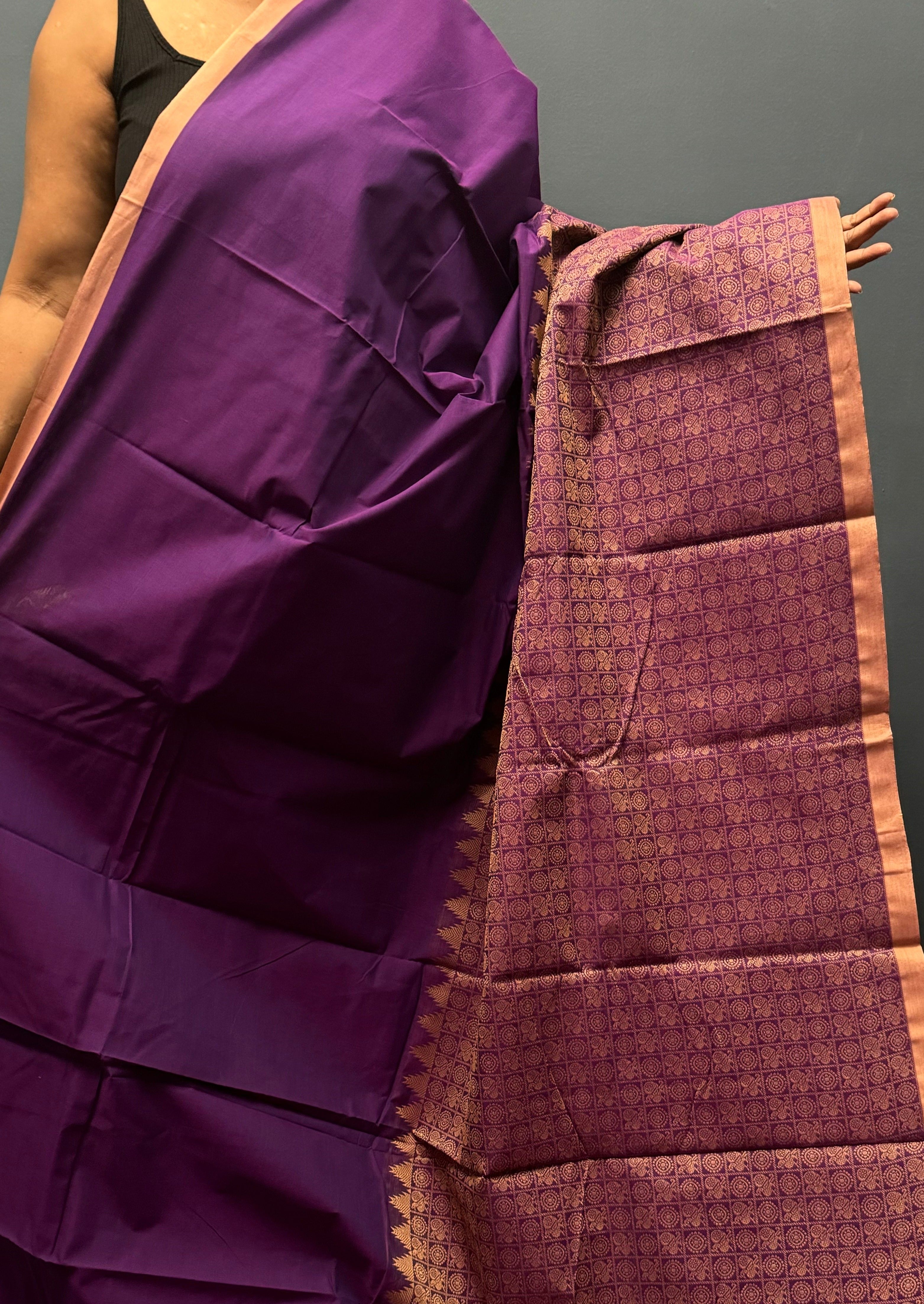 Violet Annam Aayiram Butta Saree