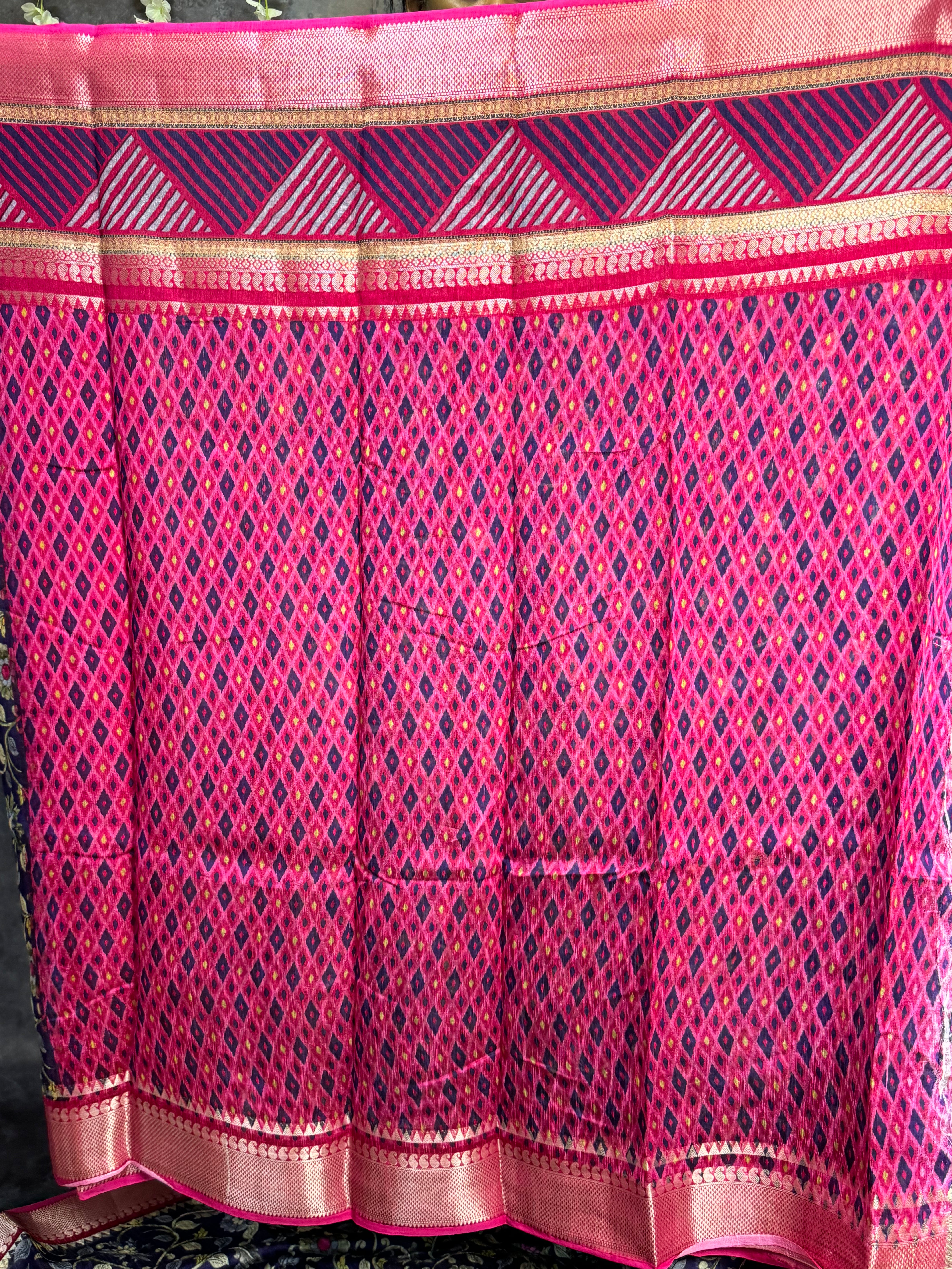 Violet Banarasi Silk Saree