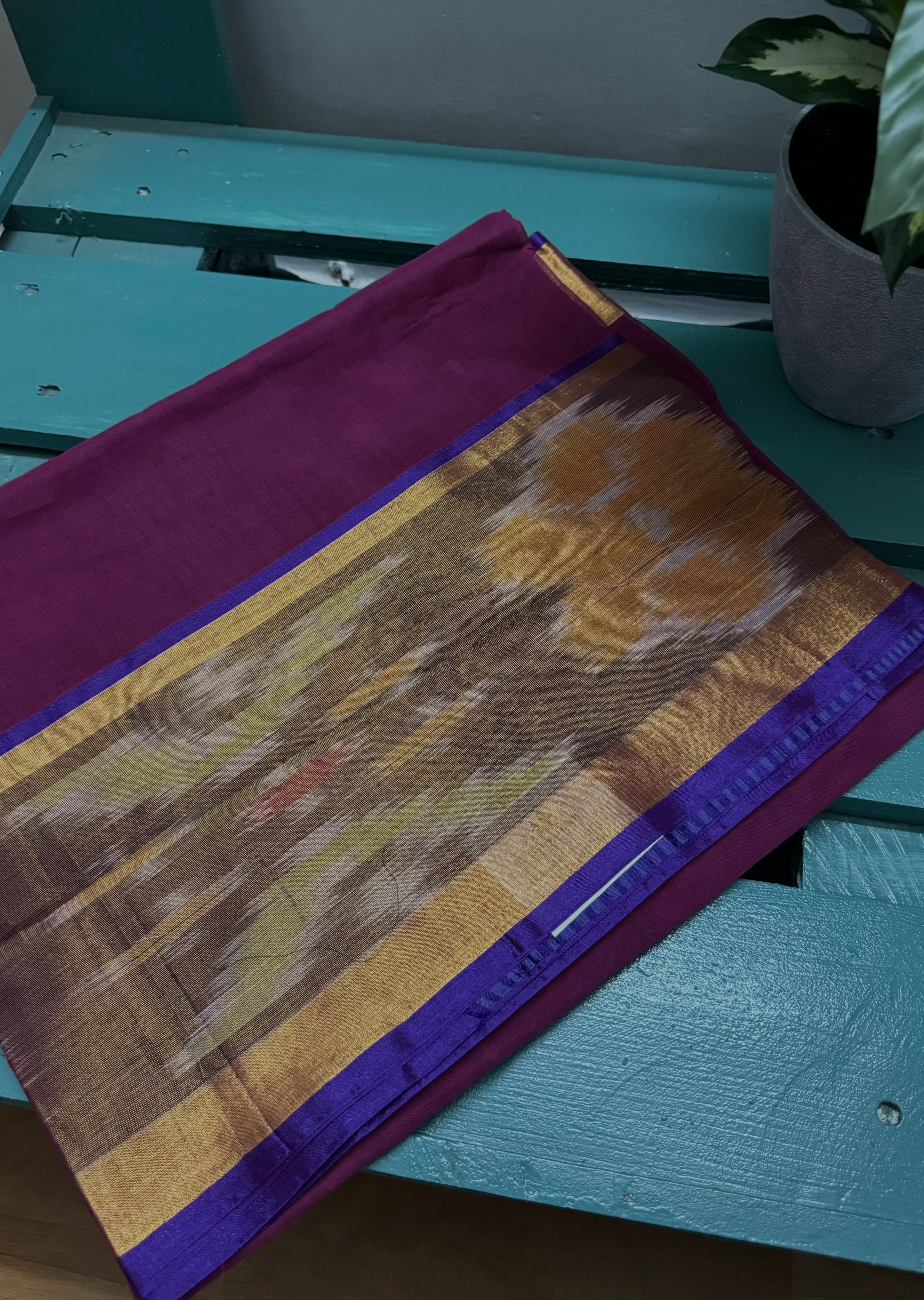 Violet Venkatakiri Cotton Saree